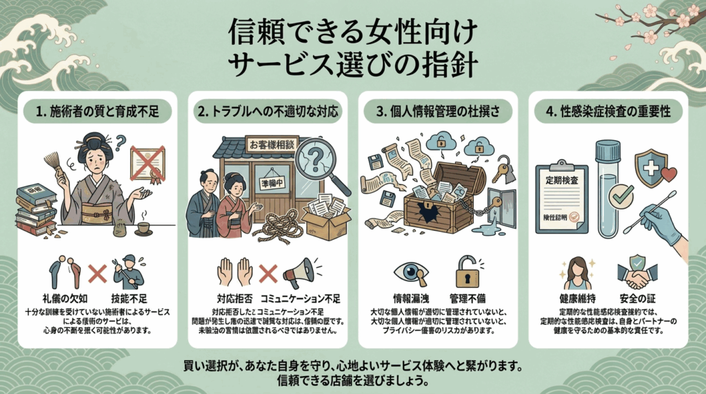 信頼できる店舗を選ぶ