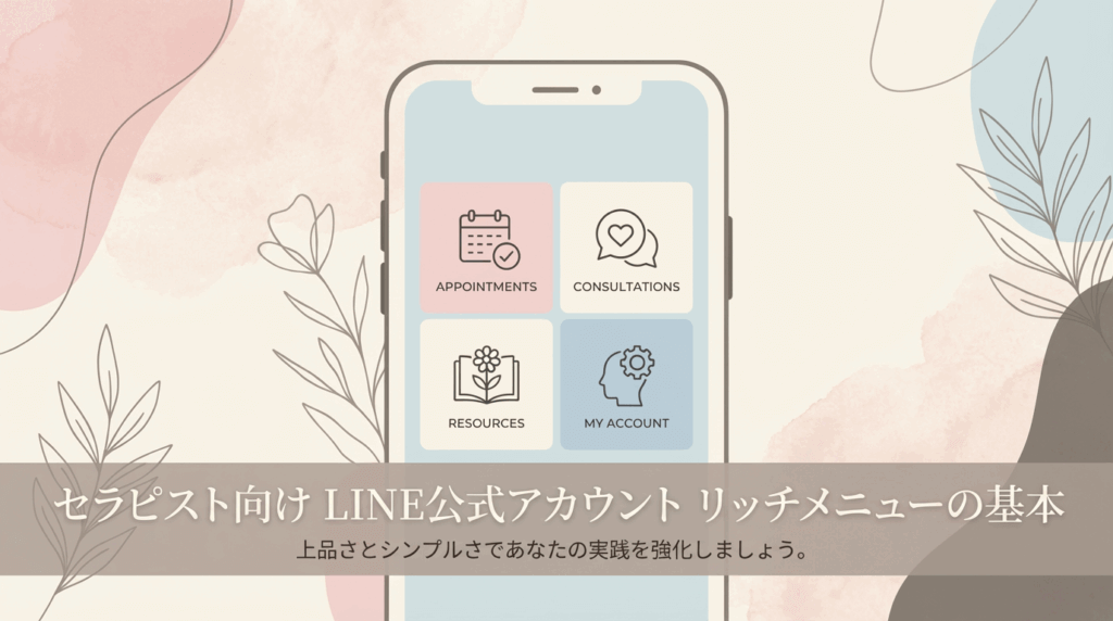 女風セラピスト向け | 公式LINEリッチメニューの作り方
