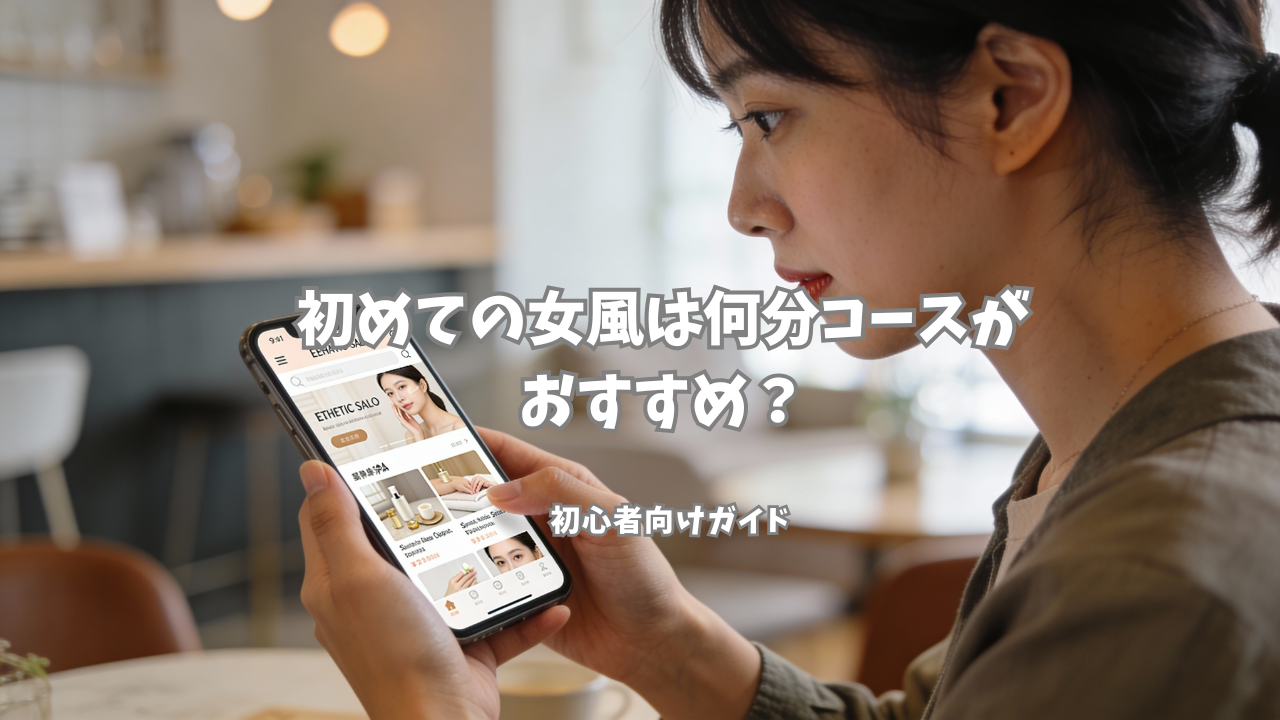 初めての女性用風俗は何分コースがおすすめ?|120分を選ぶべき理由